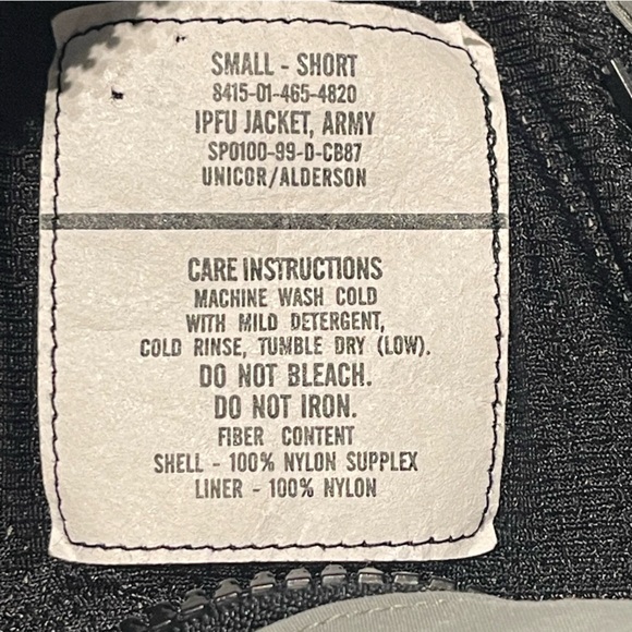 ARMY Men’s Blue Gray Jacket Size S Preowned - Picture 3 of 5